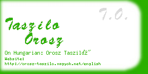 taszilo orosz business card
